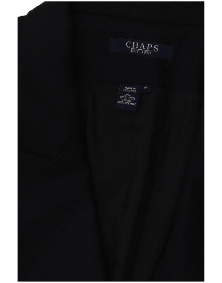 Chaps Γυναικείο μπουφάν σακάκι με διπλό στήθος US 14 XL Navy Blue Wool