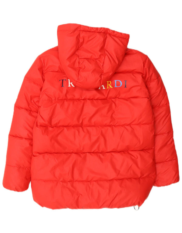 Μπουφάν Trussardi Boys Graphic Hooded Gedded Jacket 11-12 Years Red Polyester
