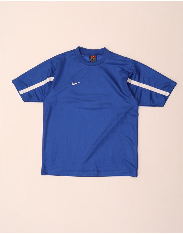 Ανδρικό T-Shirt Nike Top UK 36/38 Small Blue Colorblock Polyester