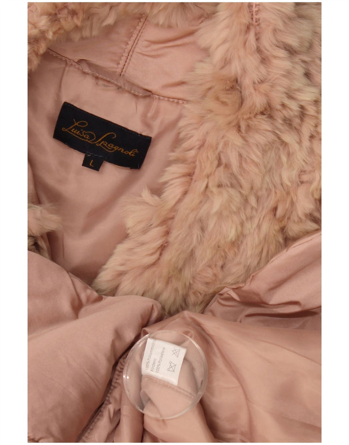 Luisa Spagnoli Γυναικείο Bomber Jacket UK 16 Large Pink Polyamide