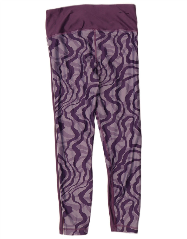 Under Armour Γυναικεία Heat Gear Abstract Pattern κολάν UK 14 Medium Purple