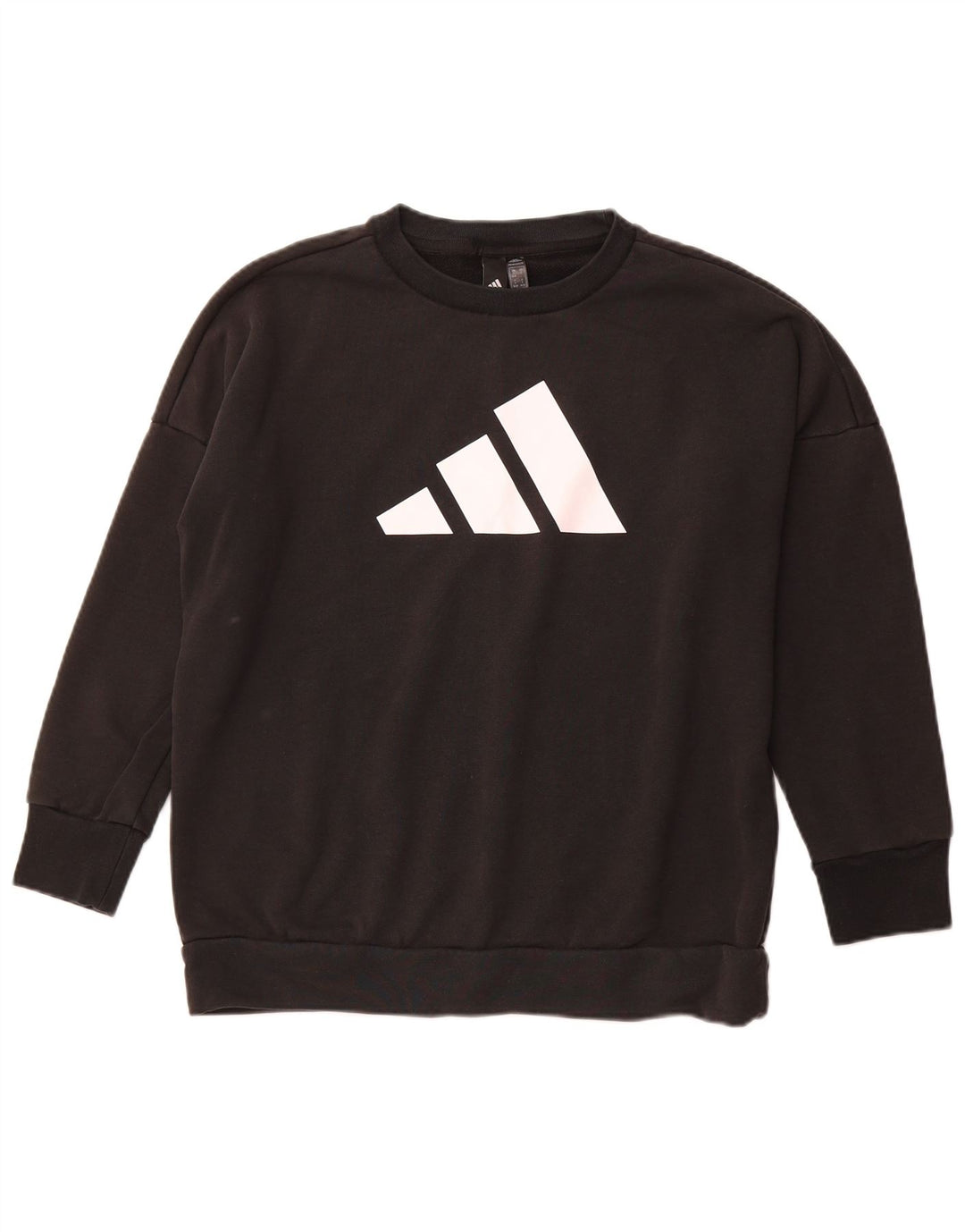 Γυναικεία ADIDAS Primegreen Oversized Φούτερ Jumper UK 8/10 Small Black