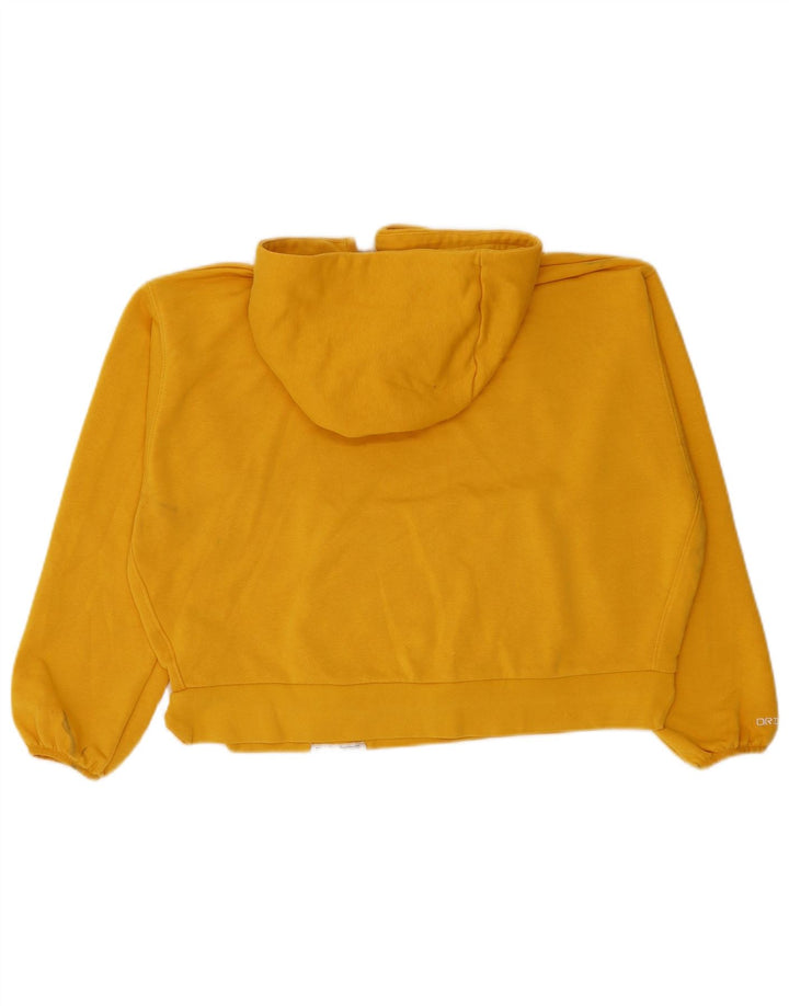 Nike γυναικείο μπλουζάκι με κουκούλα μεγάλου μεγέθους UK 10 Small κίτρινο βαμβακερό