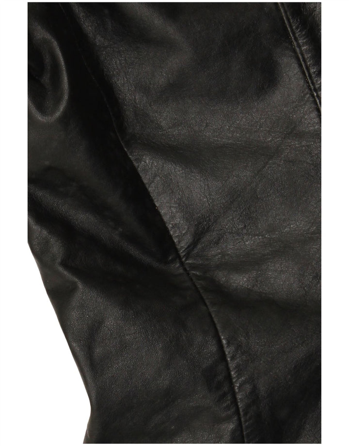 VINTAGE Ανδρικό Δερμάτινο Μπουφάν UK 38 Μεσαίο Μαύρο