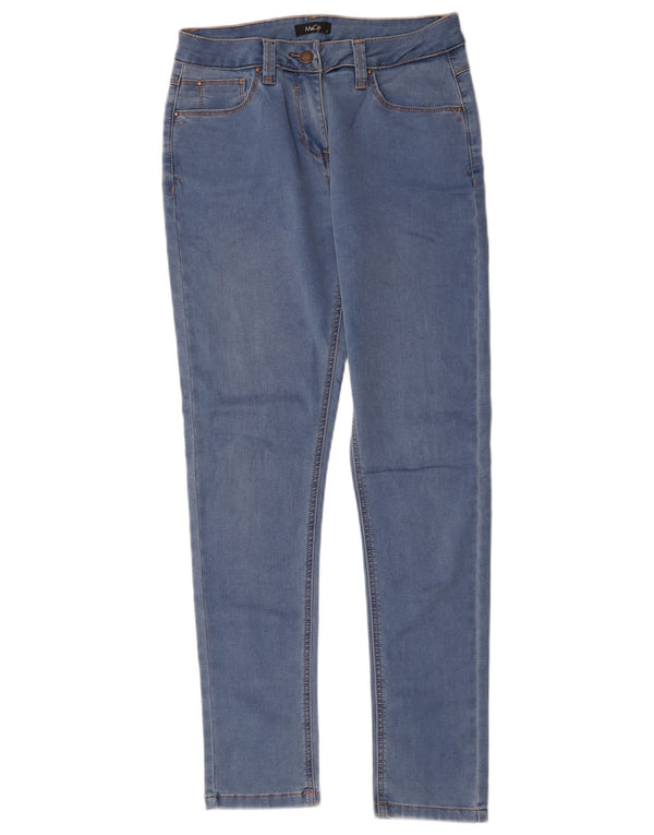 M&Co Γυναικεία Skinny Jeans UK 12 Medium W28 L30 Blue Cotton