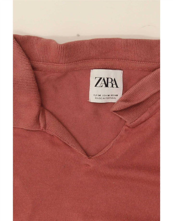Zara Γυναικείο πουκάμισο πόλο UK 12 Medium Pink