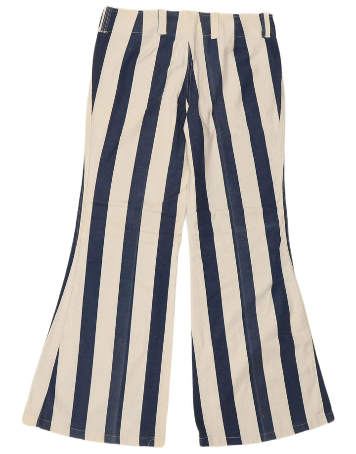 VINTAGE Γυναικείο Ψηλόμεσο Παντελόνι IT 48 XL W34 L31 Μπλε Ρετρό