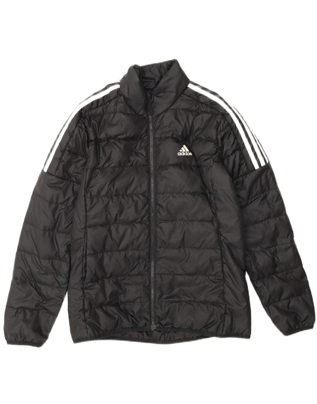ADIDAS Womens Padded Jacket UK 10 Small Black Polyester