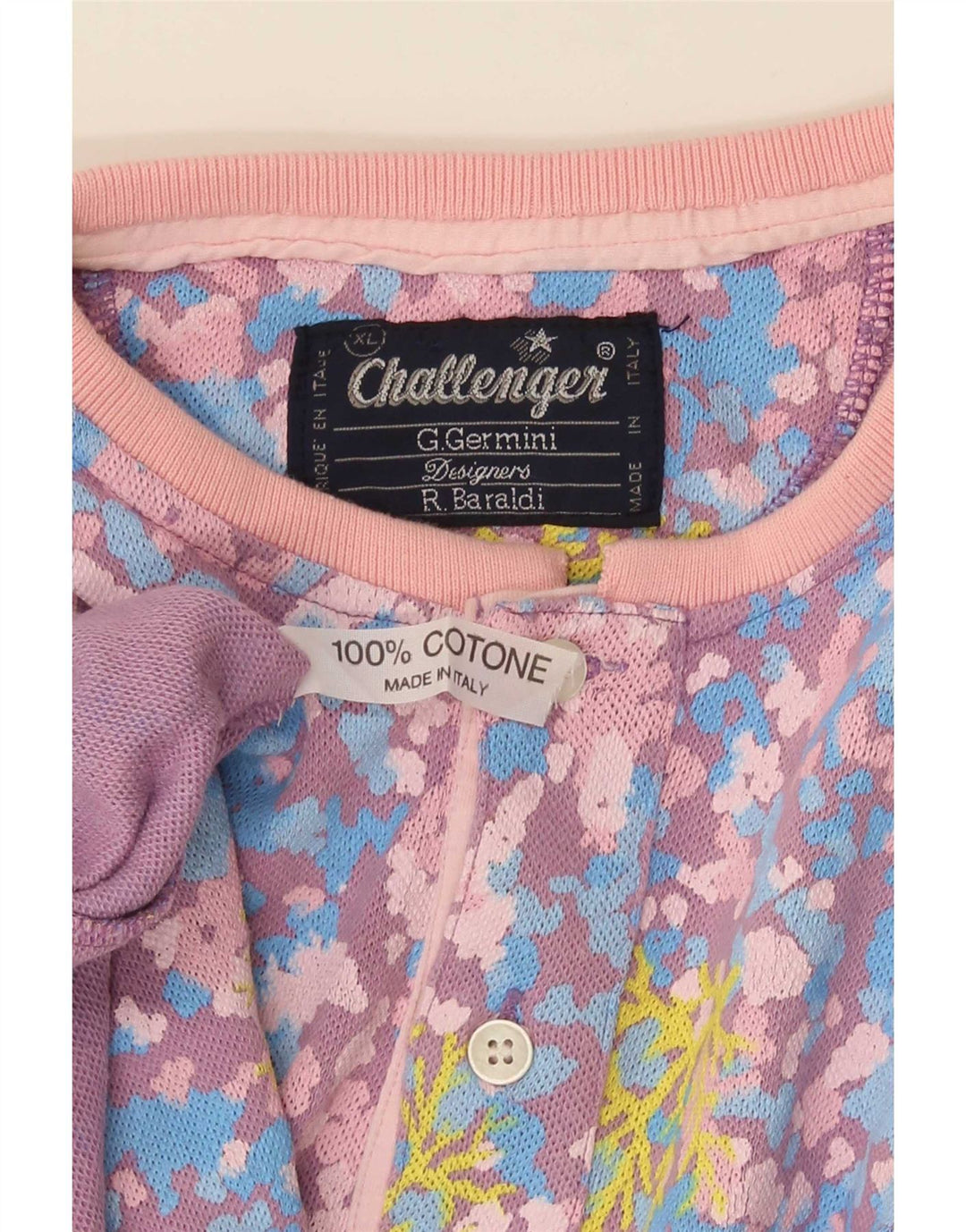 Challenger Ανδρικό T-Shirt Top XL Πολύχρωμο Βαμβακερό Floral