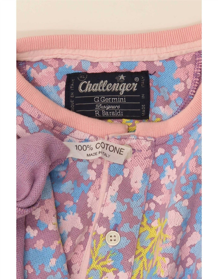 Challenger Ανδρικό T-Shirt Top XL Πολύχρωμο Βαμβακερό Floral