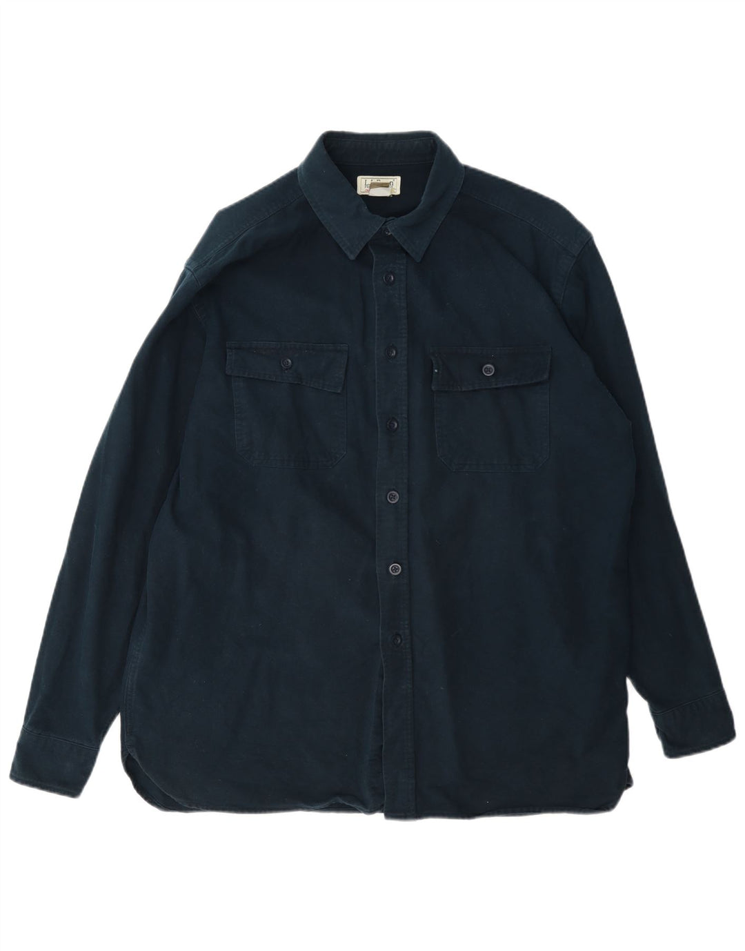 Ανδρικό πουκάμισο L.L.Bean Regular Fit Large Navy Blue από βαμβάκι