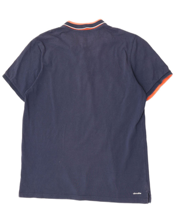 Ανδρικό πουκάμισο Adidas Climalite Polo XL Navy Blue Colorblock Βαμβακερό