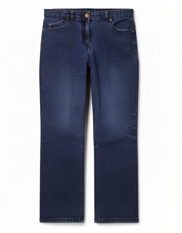 Marks & Spencer Γυναικείο Classic Straight Jeans UK 12 Medium W30 L27 Blue