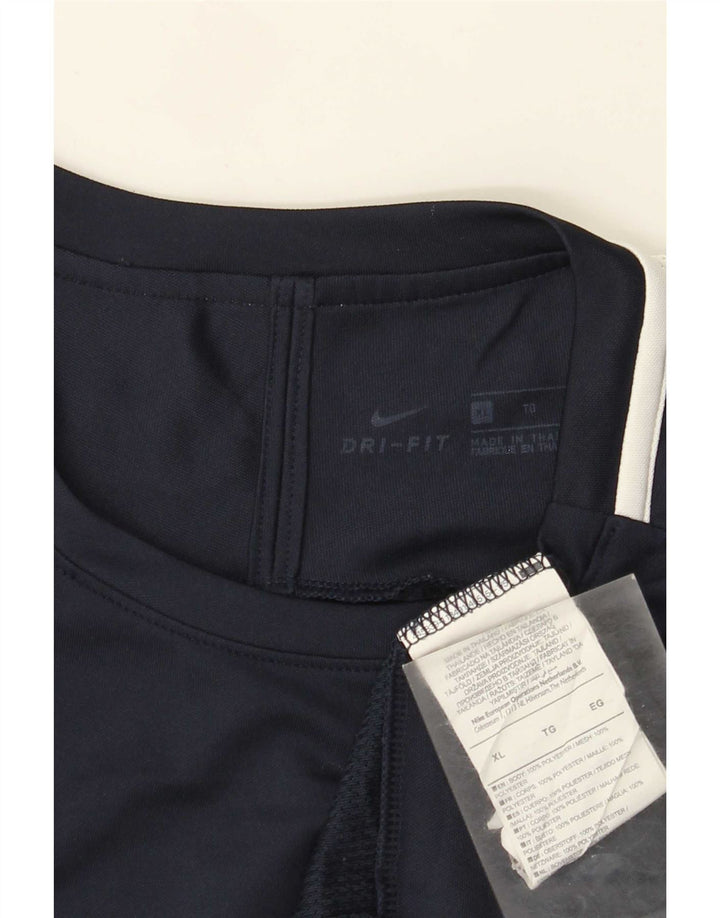 Ανδρικό T-shirt Nike Dri Fit Top XL Navy Blue Colorblock Πολυεστέρας