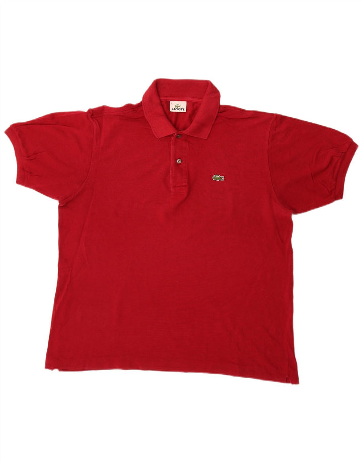 Ανδρικό πουκάμισο πόλο Lacoste, μέγεθος 5, μεγάλο κόκκινο βαμβακερό