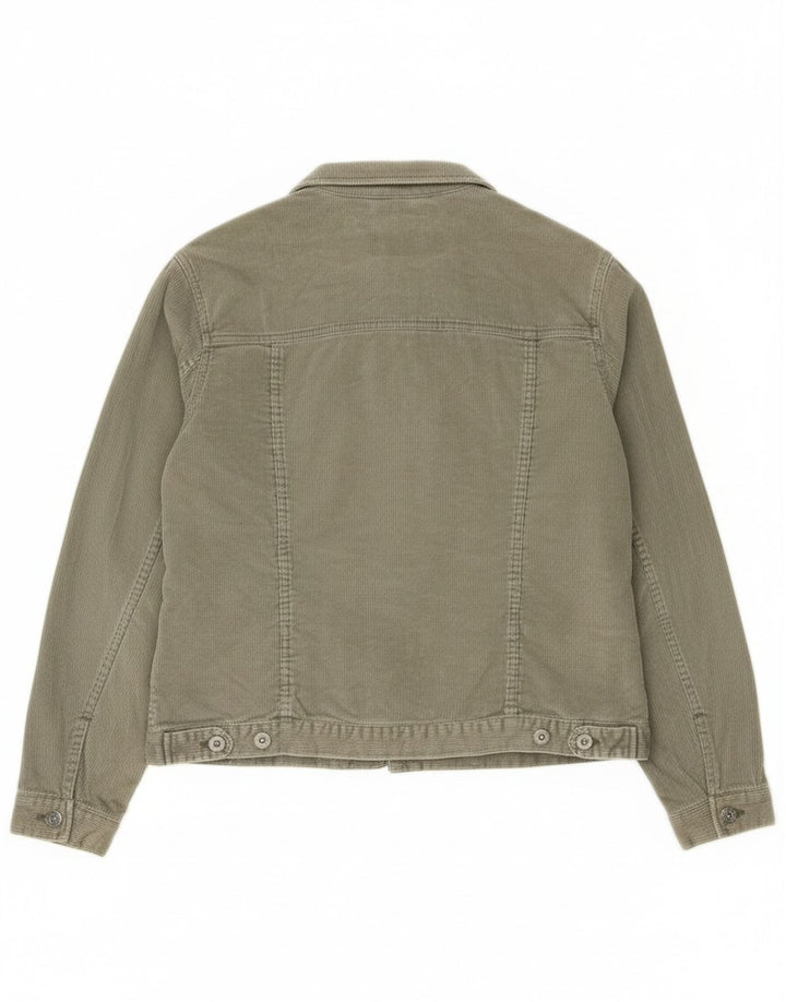 Γυναικείο κοτλέ μπουφάν Eddie Bauer UK 16 μεγάλο πράσινο βαμβακερό