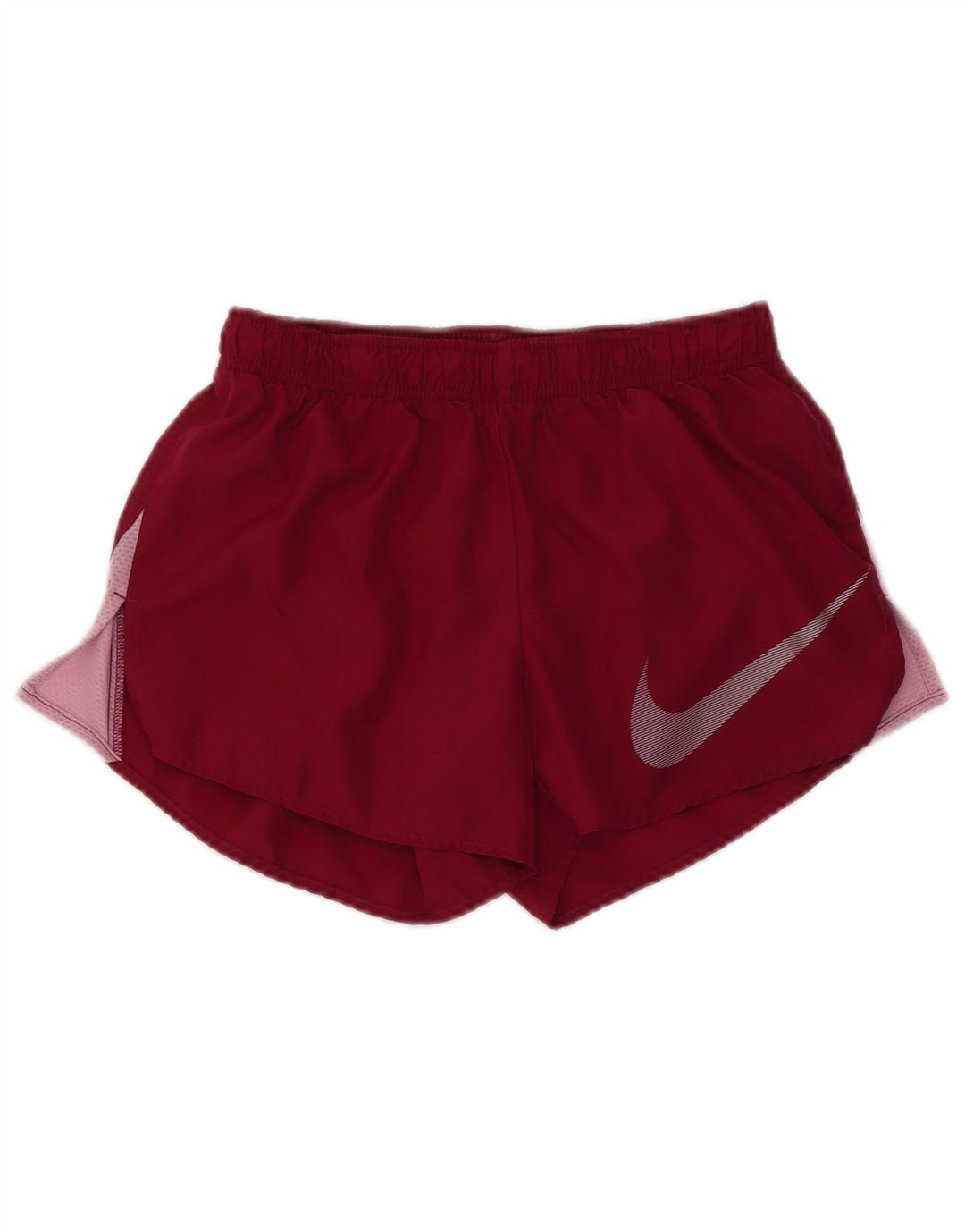 Γυναικείο αθλητικό σορτς NIKE Dri Fit UK 6 XS Maroon Colourblock