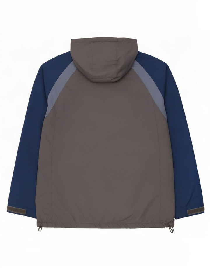 Ανδρικό μπουφάν βροχής με κουκούλα Fat Face UK 42 XL Γκρι πολυεστέρας