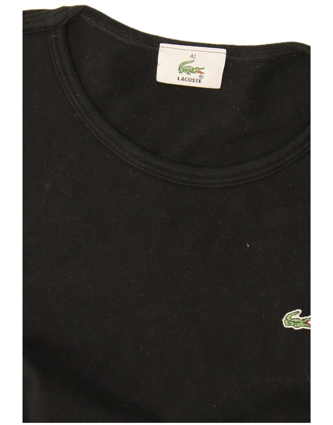Γυναικείο T-Shirt Lacoste Top Size 42 Large Μαύρο
