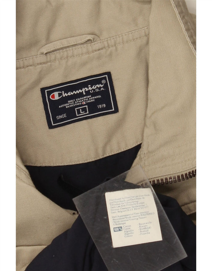 CHAMPION Ανδρικό Utility Jacket UK 40 Large Beige Βαμβακερό