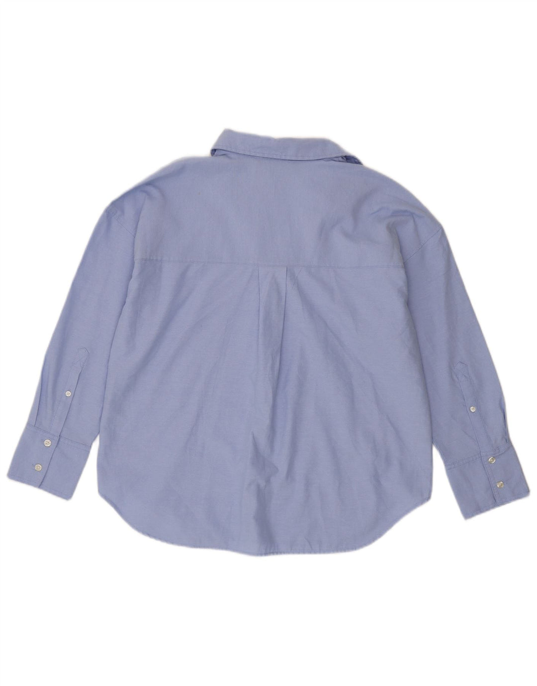 Zara Γυναικείο πουκάμισο Oversized UK 6 XS Μπλε βαμβακερό