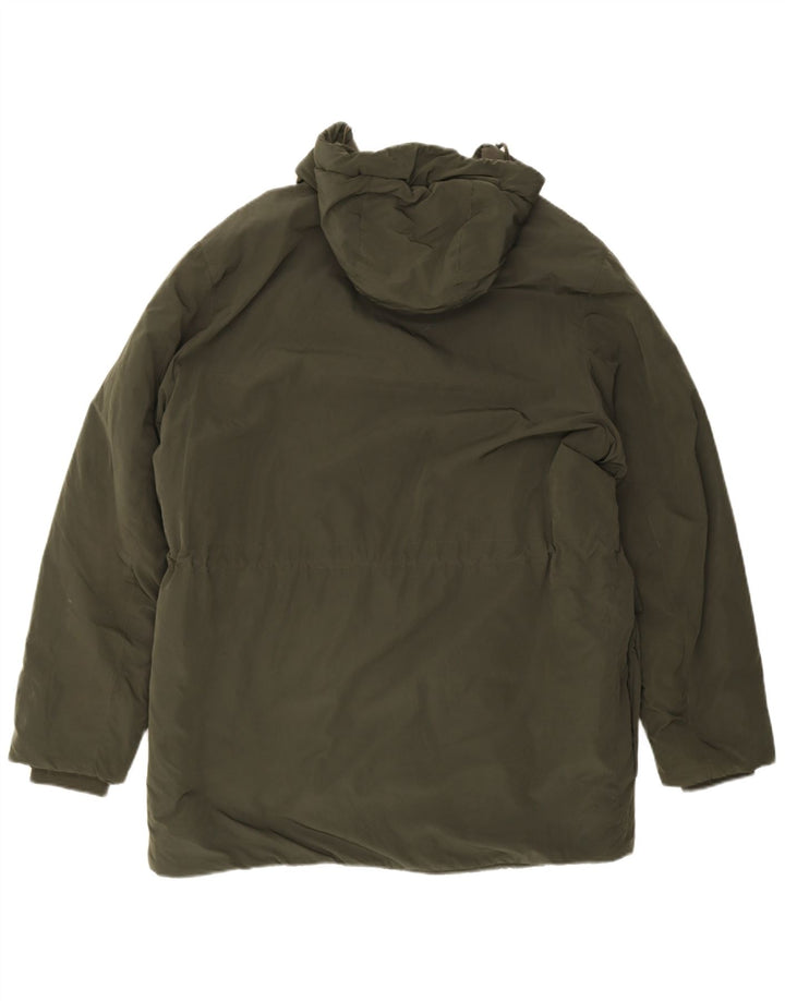 Zara Ανδρικό παλτό με κουκούλα UK 40 Large Green