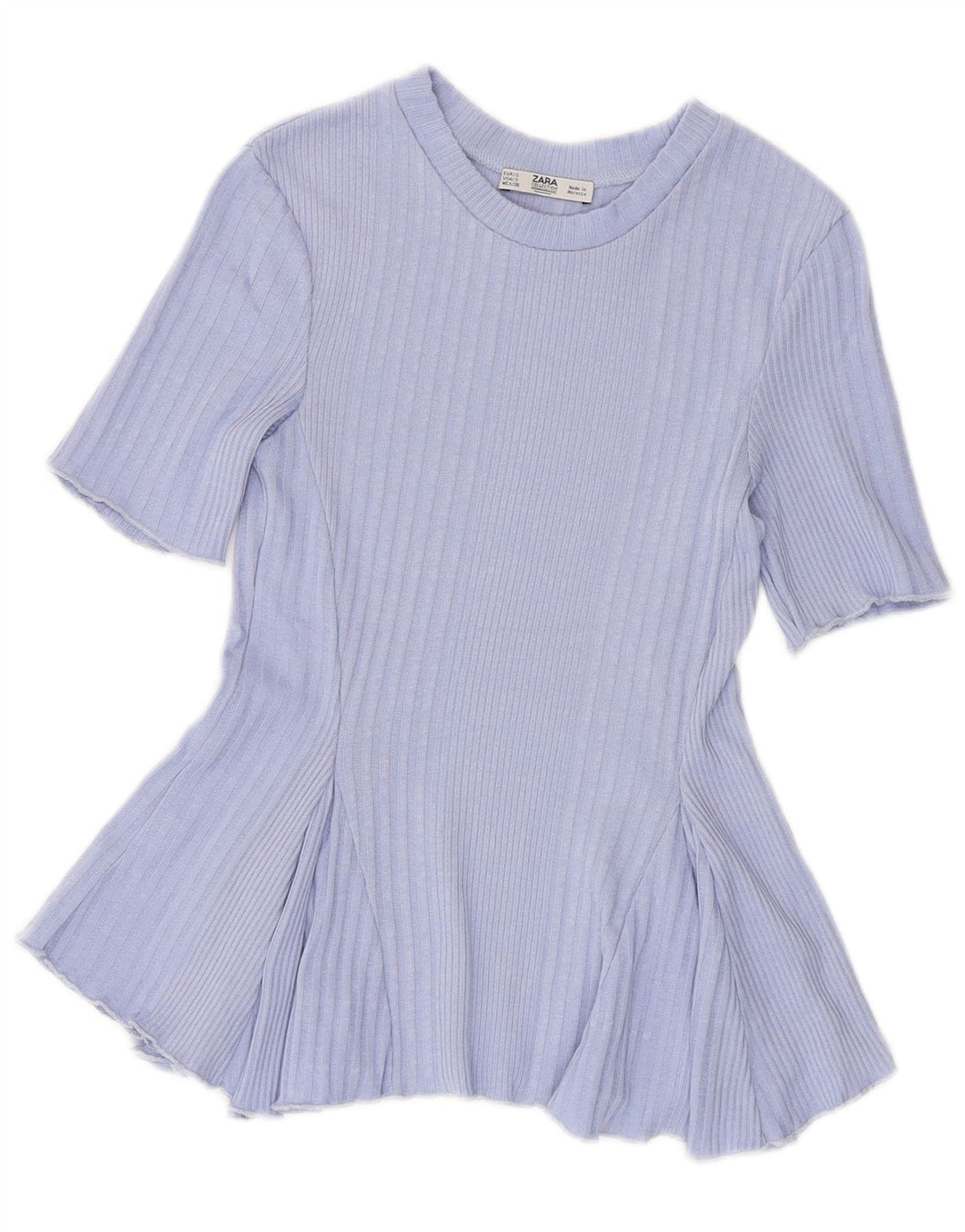 ZARA Γυναικείο Crop Top UK 8 Small Purple