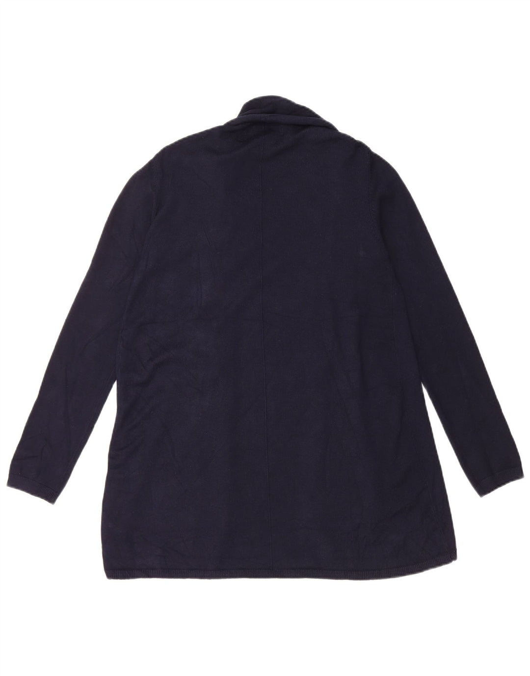 Zara Γυναικείο Ανοιχτό Ζακέτα UK 14 Large Navy Blue
