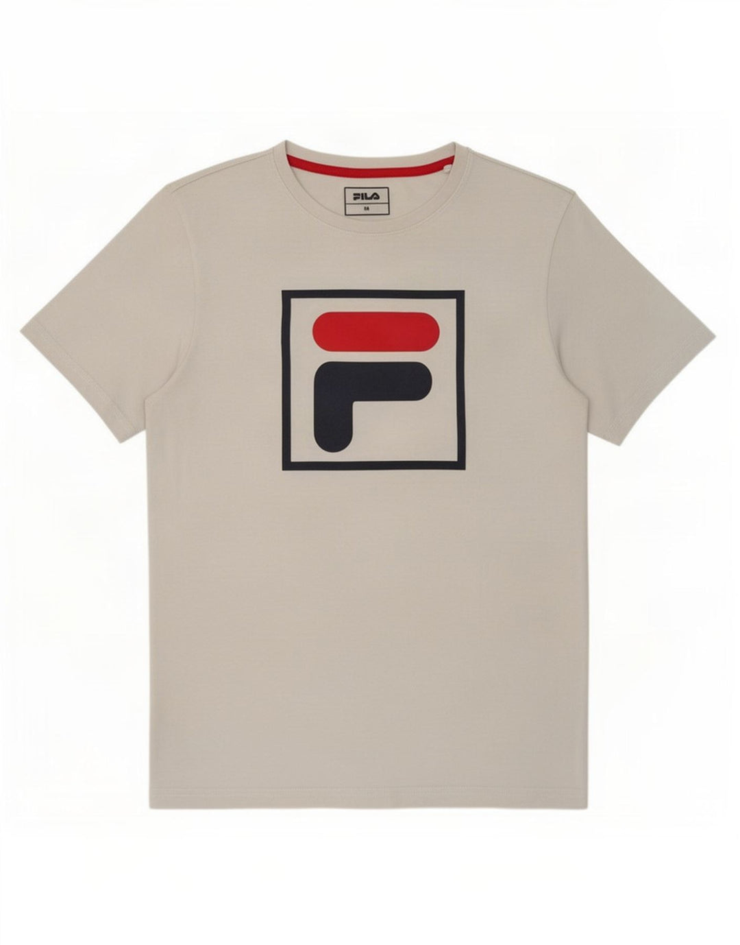Ανδρικό γραφικό T-Shirt Fila Top Μεσαίο λευκό βαμβακερό