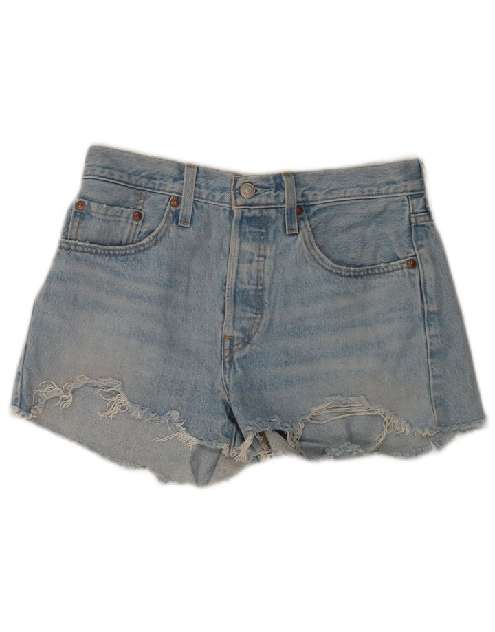 Γυναικείο τζιν σορτς Levi's W27 μικρό μπλε βαμβακερό