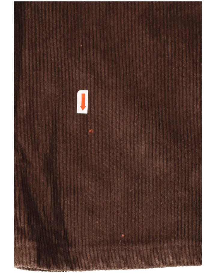 Ανδρικό ίσιο κοτλέ παντελόνι Carrera W34 L30 Καφέ