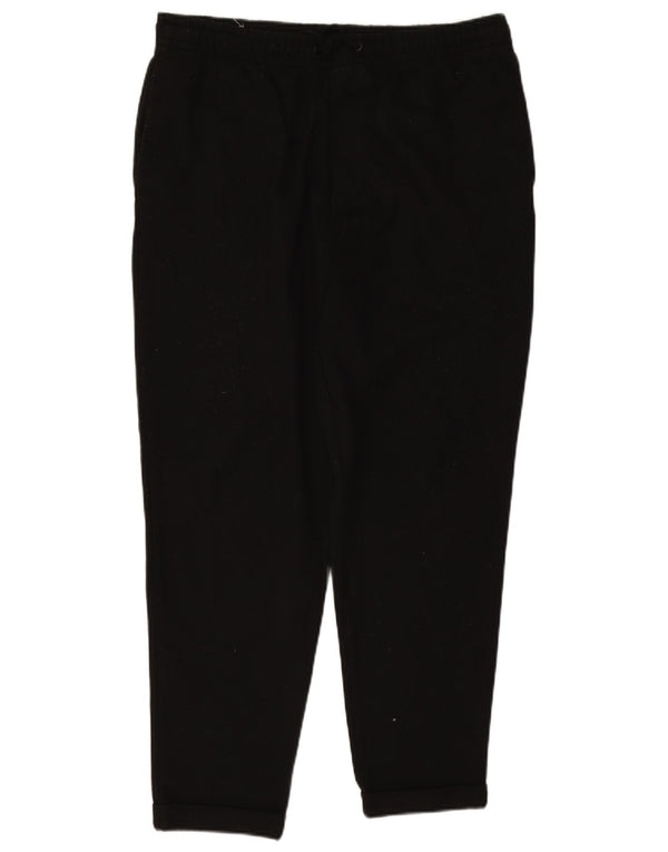 Zara Ανδρικό κωνικό παντελόνι Chino Large W32 L28 Μαύρο Πολυεστέρα