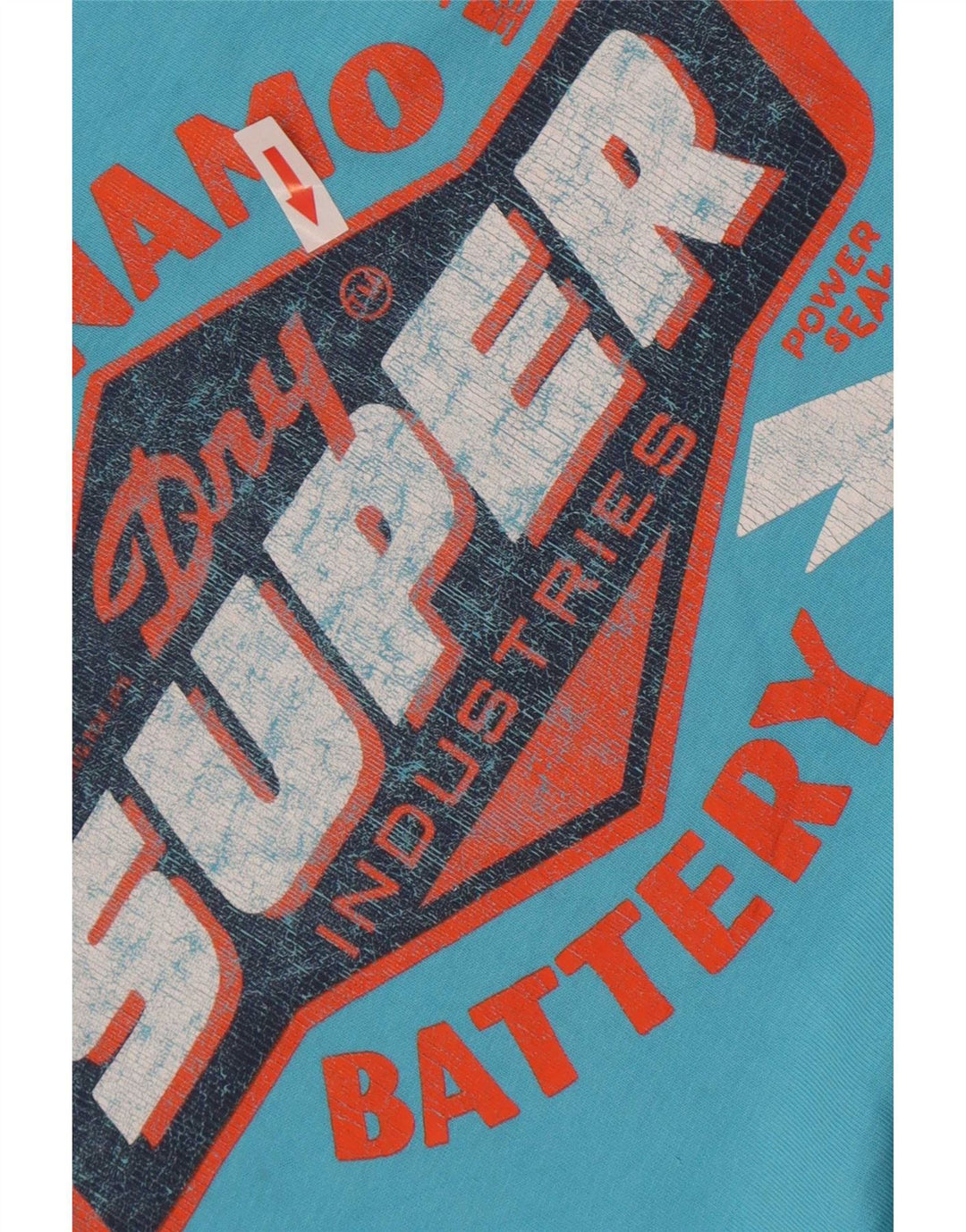 Ανδρικό T-Shirt κανονικό γραφικό Superdry Top XL Μπλε βαμβακερό