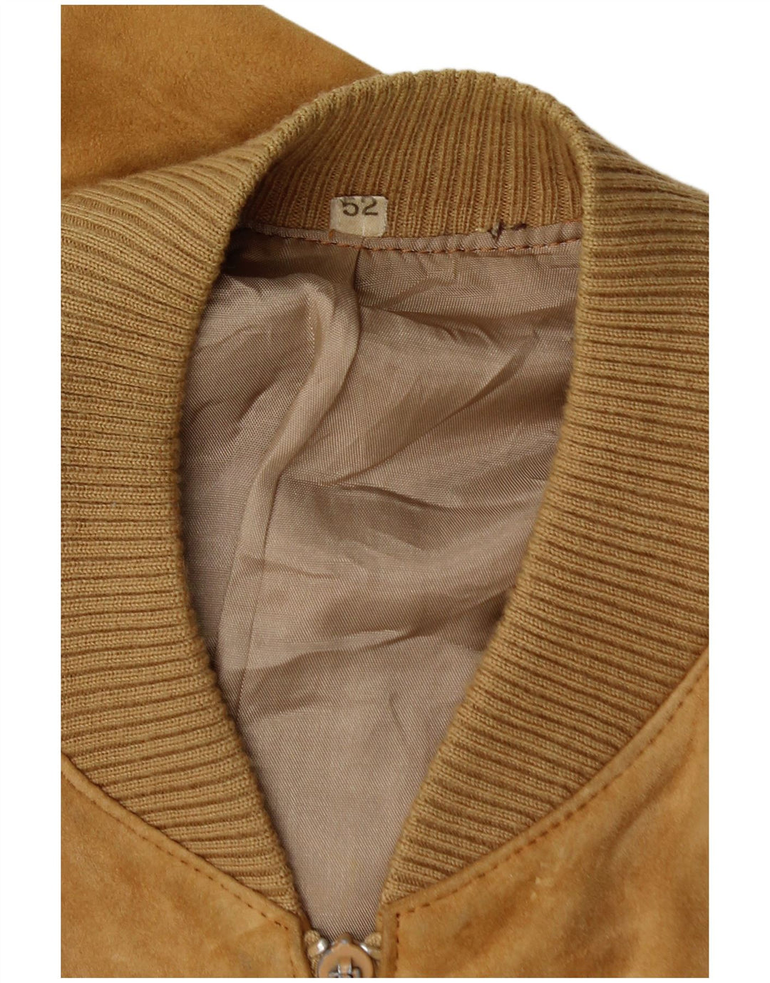 Vintage Ανδρικό Suede Bomber Jacket IT 52 XL Beige