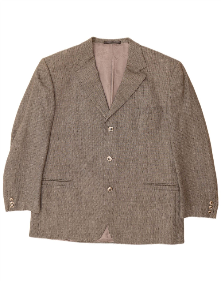 VERSACE Ανδρικό σακάκι σακάκι με 3 κουμπιά UK 42 XL Γκρι μαλλί