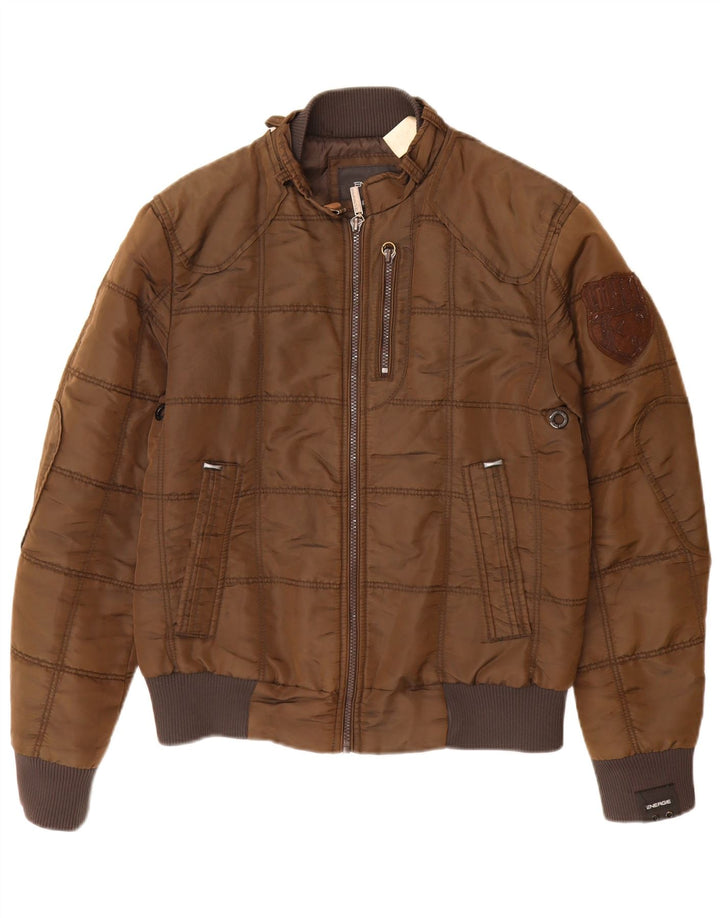 Ανδρικό μπουφάν ENERGIE Bomber UK 38 Medium Brown Polyamide