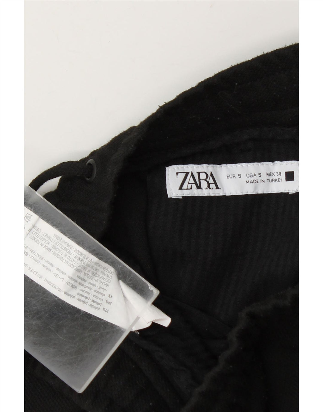 Ανδρικό αθλητικό σορτς Zara μικρό μαύρο πολυεστέρα