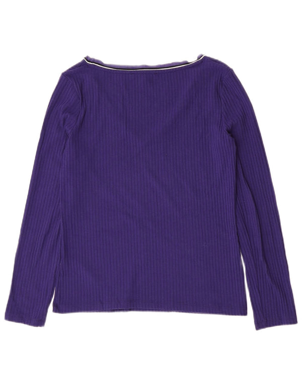Marks & Spencer Γυναικείο μακρυμάνικο UK 10 Small Purple Polyester