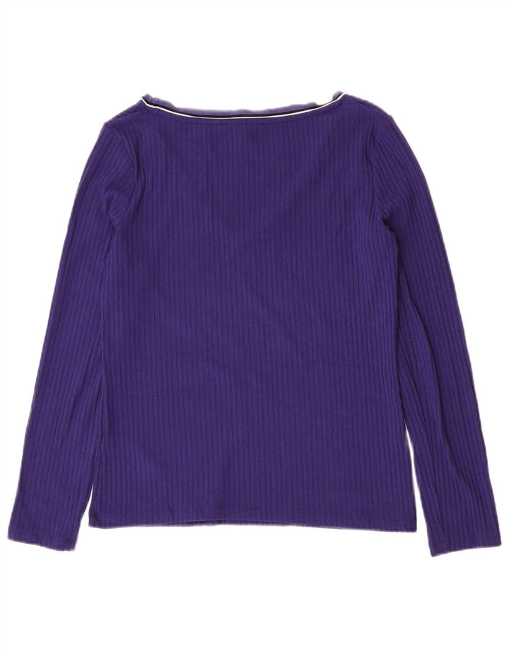 Marks & Spencer Γυναικείο μακρυμάνικο UK 10 Small Purple Polyester