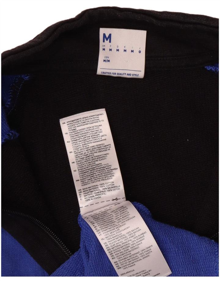 Ανδρικό φούτερ Reebok Graphic 1/4 με φερμουάρ, μεσαίο μπλε βαμβακερό