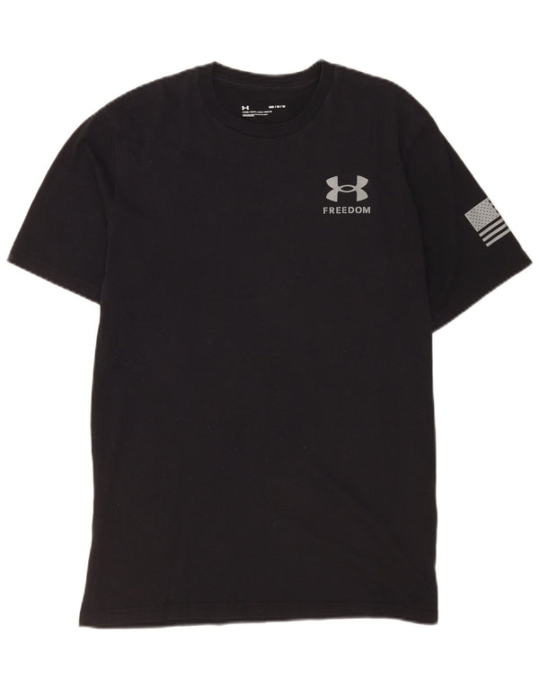Ανδρικό γραφικό μπλουζάκι Under Armour Top Medium Black Sports