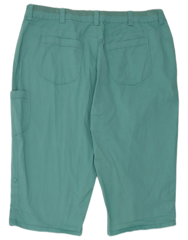 Lee Womens Riders Cargo Shorts US 26 5XL W46 Blue Cotton