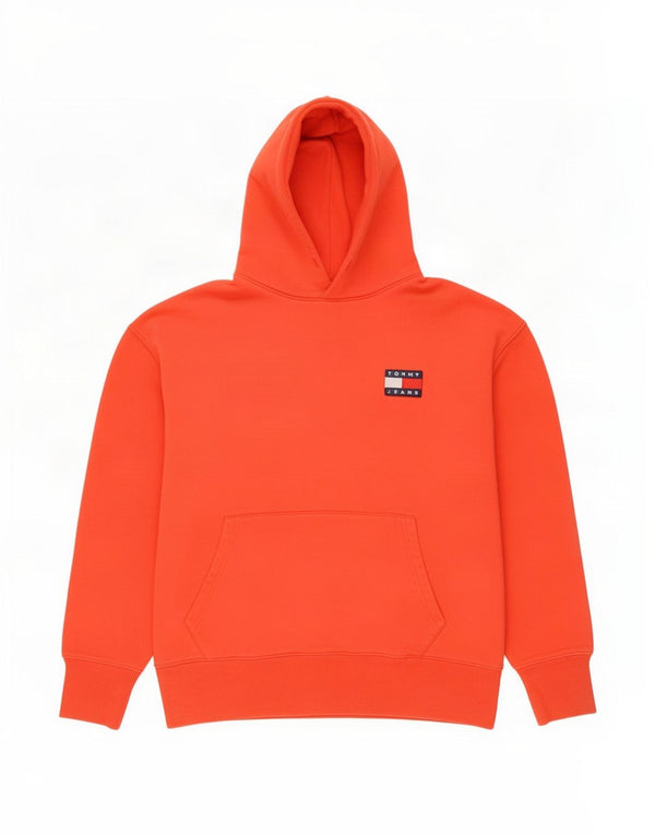 Tommy Hilfiger Ανδρικό Hoodie Jumper μεγάλο κόκκινο βαμβακερό