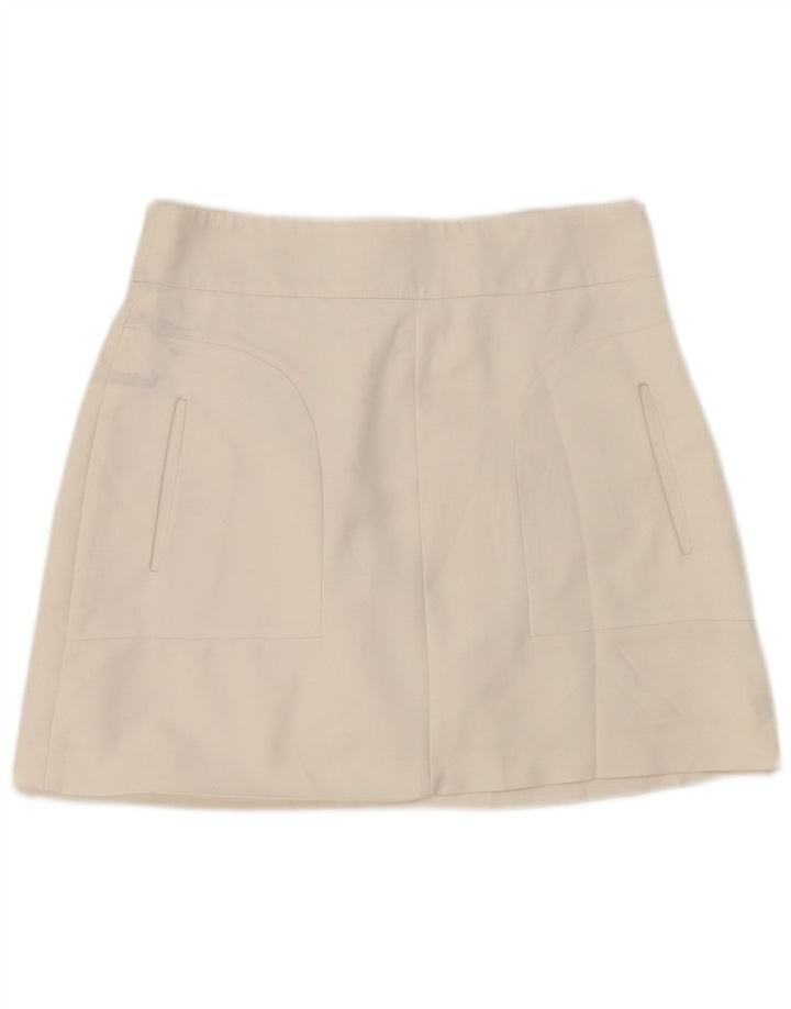 Zara Γυναικεία Μίνι Φούστα Μεσαία W28 Λευκή Βαμβακερή