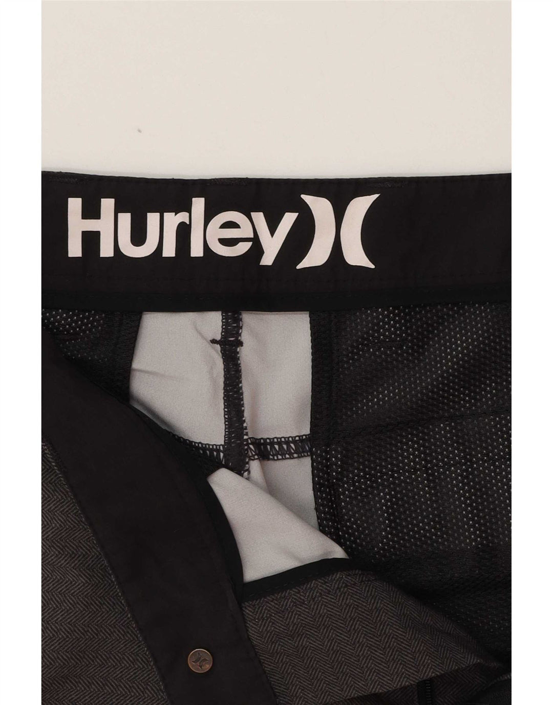 Ανδρικό σορτς Chino Hurley W33 Μεσαίου Γκρι γεωμετρικού πολυεστέρα