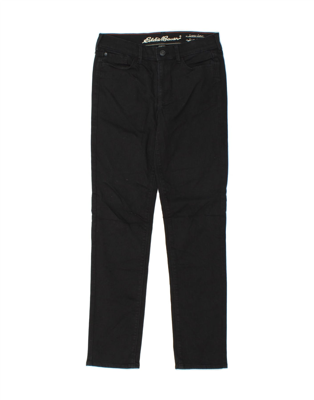 EDDIE BAUER Womens Slight Curve Straight Jeans US 4 Small W27 L30  Black Vintage Eddie Bauer and Second-Hand Eddie Bauer from Messina Hembry 