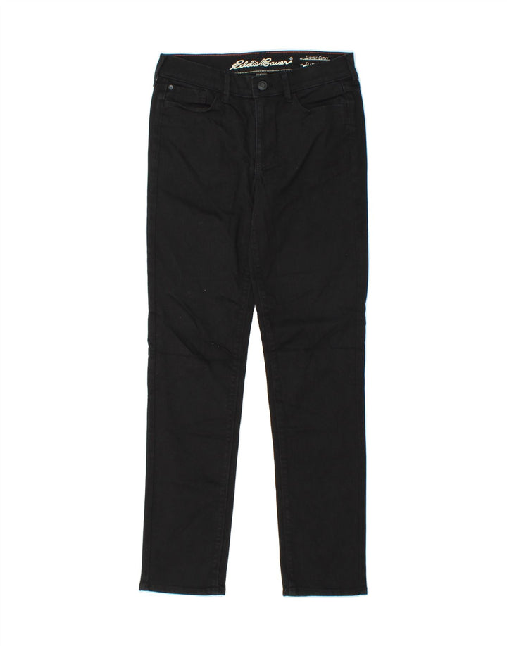 EDDIE BAUER Womens Slight Curve Straight Jeans US 4 Small W27 L30  Black Vintage Eddie Bauer and Second-Hand Eddie Bauer from Messina Hembry 