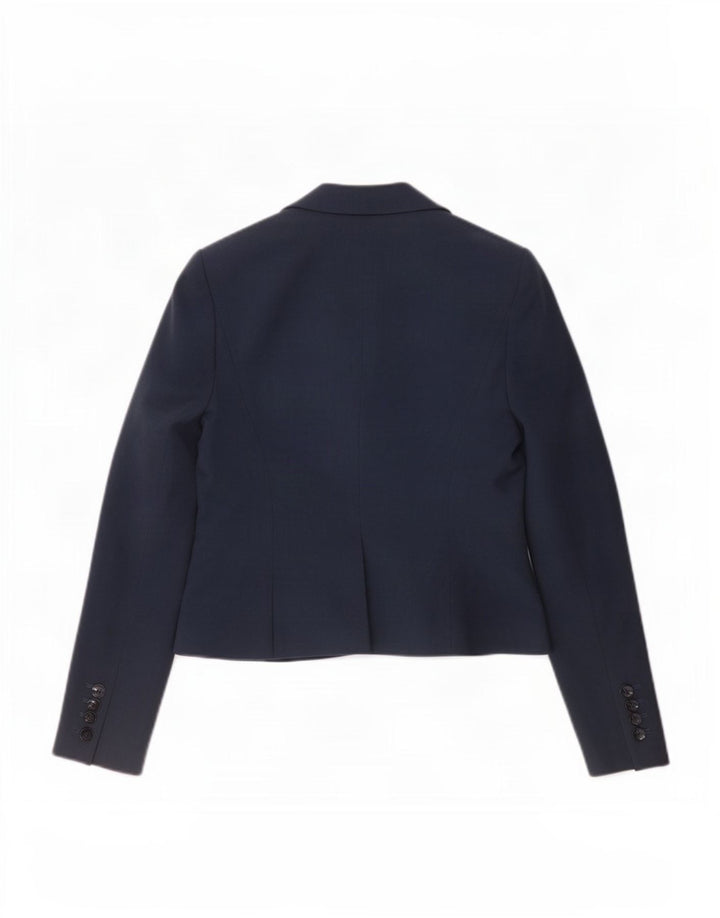 Λ.Κ. Bennett Γυναικείο μπουφάν σακάκι με 1 κουμπί UK 10 Small Navy Blue Polyester