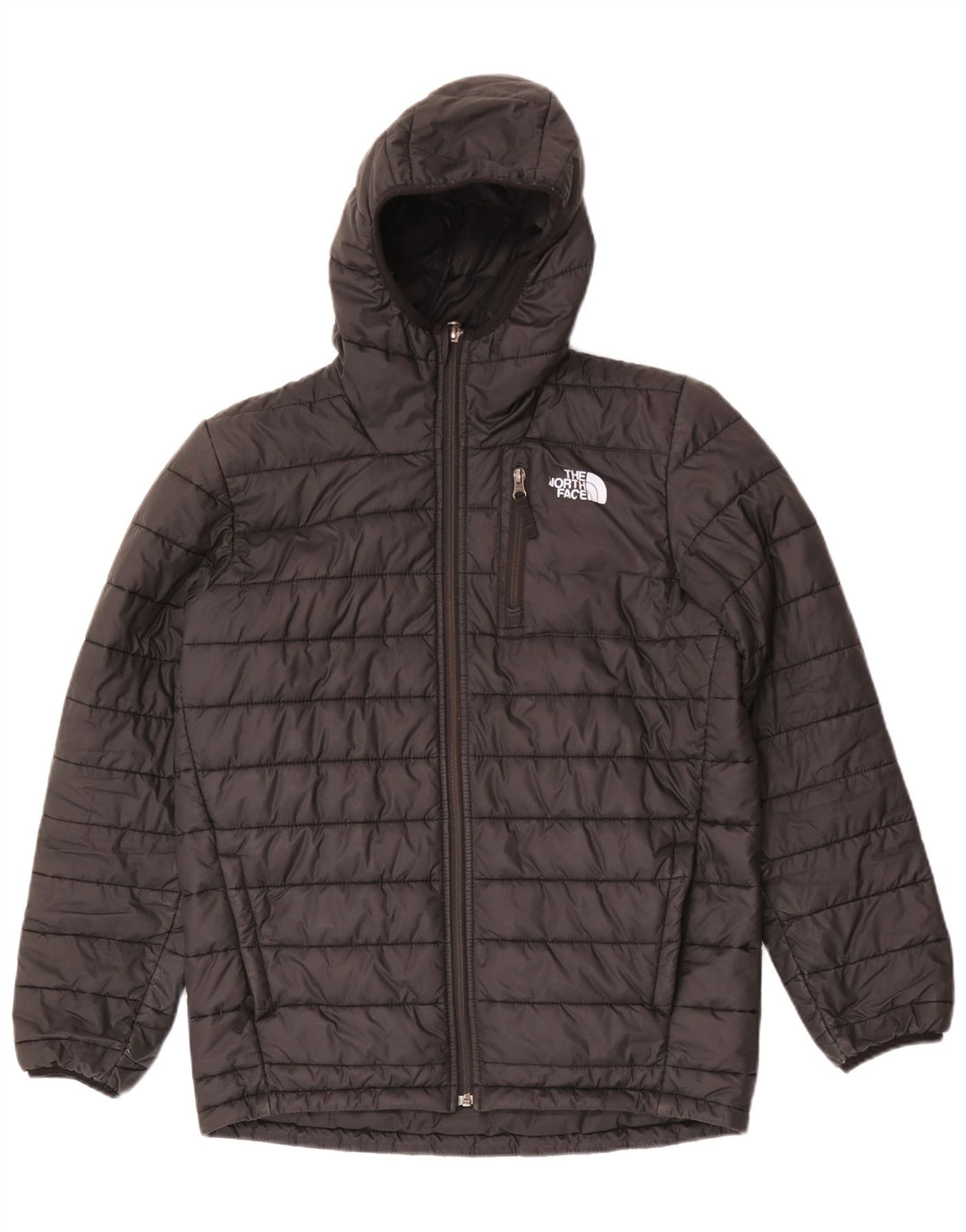 The North Face Boys Hooded Jacket padded 14-15 Years XL Black Polyester