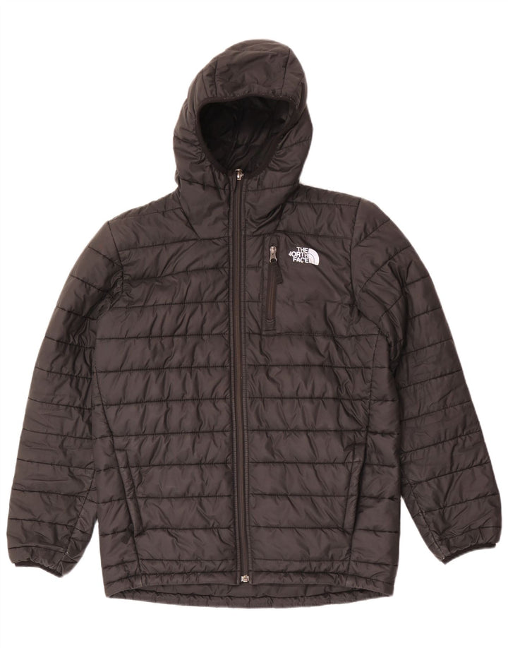 The North Face Boys Hooded Jacket padded 14-15 Years XL Black Polyester